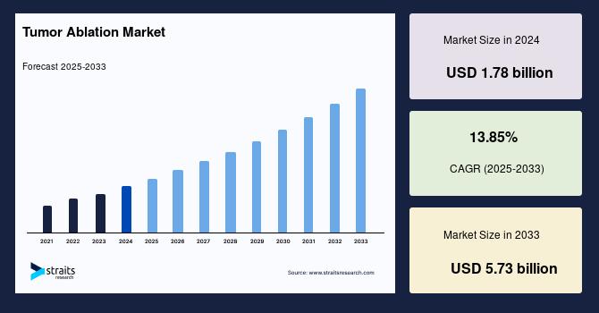 Tumor Ablation Market Size to Reach USD 5.73 Billion by 2033, Growing at a CAGR of 13.85%