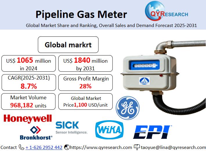 Pipeline Gas Meter Market Size, Trends, Growth: Global Forecast 2025-2031
