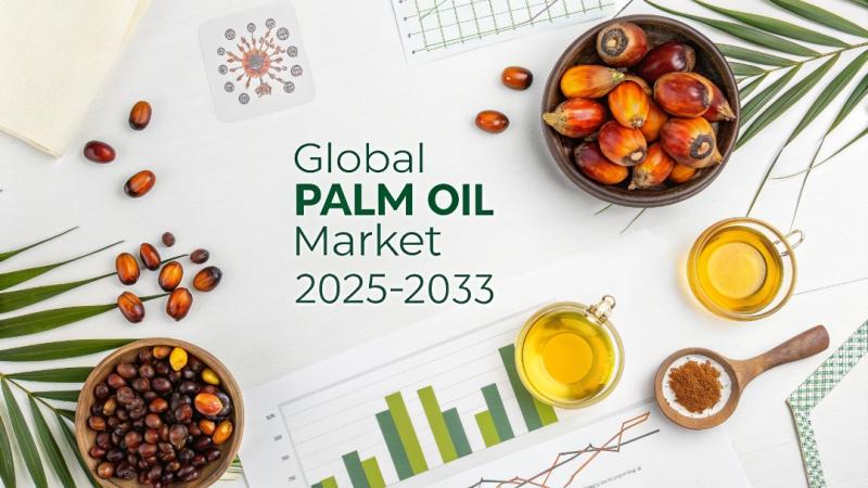 Global Palm Oil Market Size projected to Reach USD 77.54 Billion by 2033 | CAGR of 3.42%.