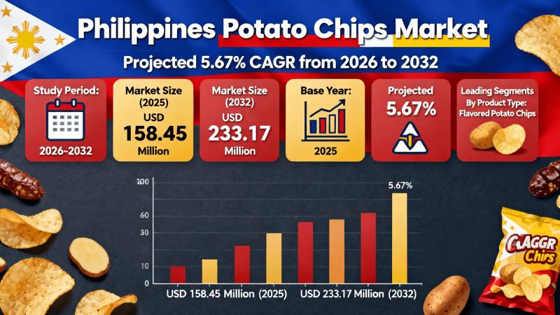 Potato Chips Market in Philippines Set to Grow to USD 233.17 Million by 2032 as Local Production Efforts Gain Momentum