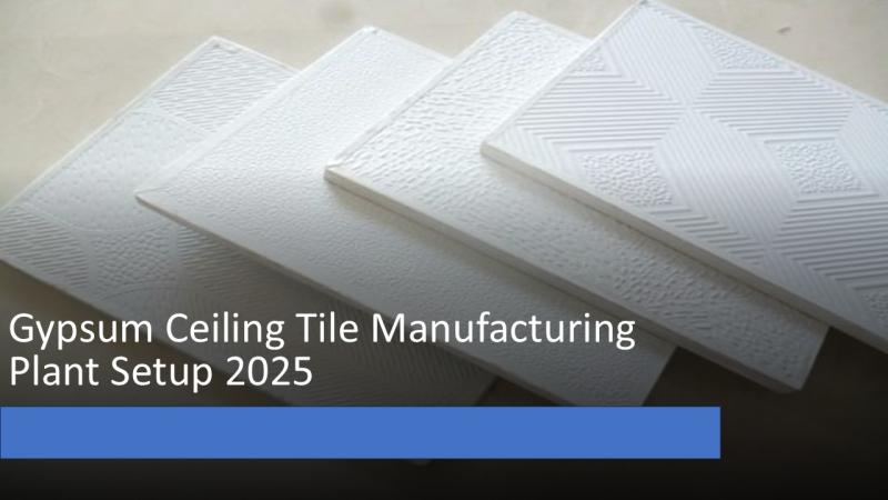 Gypsum Ceiling Tile Manufacturing Plant Setup 2025: Raw Material List, Machinery Cost and Industry Trends