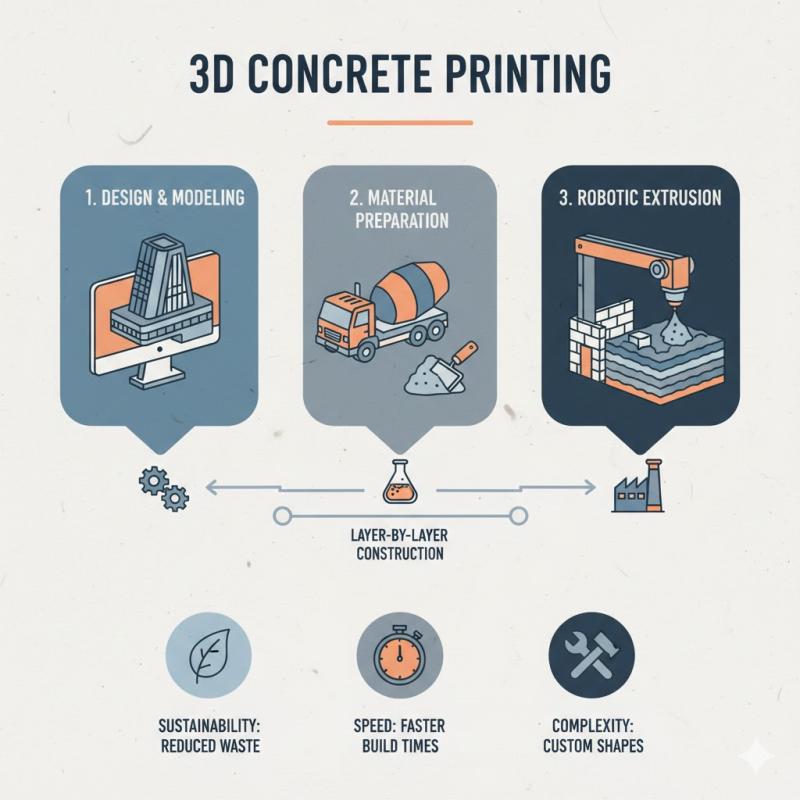 United States 3D Concrete Printing Market Soars as Construction Industry Embraces Next-Gen Automation and Sustainability 2025 | Major key players - Sika AG, Skanska AB, Apis Cor.