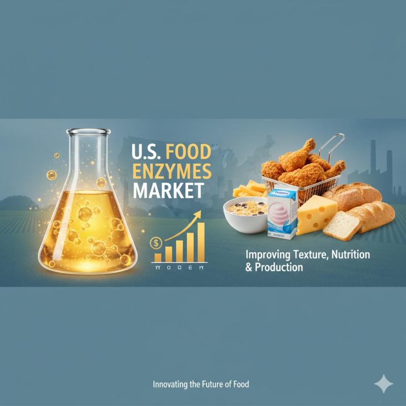 U.S. Food Enzymes Market Valued at USD 0.89 Billion in 2025, to Reach USD 1.17 Billion by 2030 at 5.81% CAGR