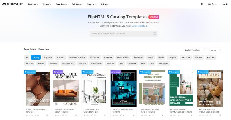 FlipHTML5's free catalog templates make professional-grade design accessible to all.