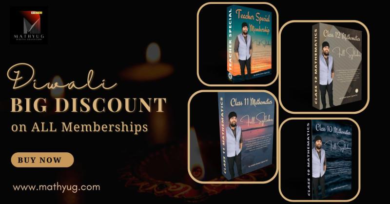 Celebrate Diwali with learning! MathYug offers FLAT 30% OFF on all memberships by Ashish Sir. Limited-time festive offer!