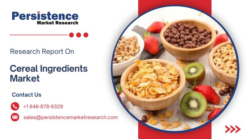 Cereal Ingredients Market Forecasted to Expand from US$ 84.6 Billion in 2025 to US$ 112.1 Billion by 2032 at 4.1% CAGR