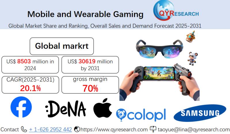 Mobile and Wearable Gaming - Global Market Share and Ranking, Overall Sales and Demand Forecast 2025-2031