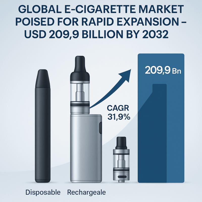 E-Cigarette Market Set for Strong Growth Driven by Smoke-Free Trends and Tech Innovations