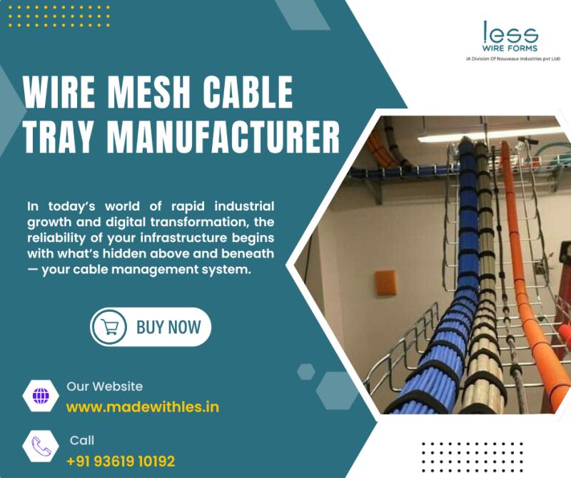 Lesswireform Unveils High-Performance Wire Mesh Cable Trays -