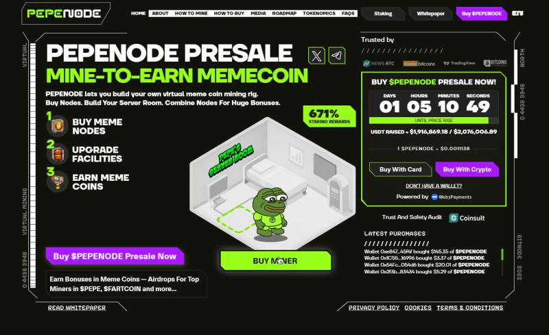 Pepenode Presale Gains Momentum as Investors Seek Real Utility in 2025's Next Crypto Boom