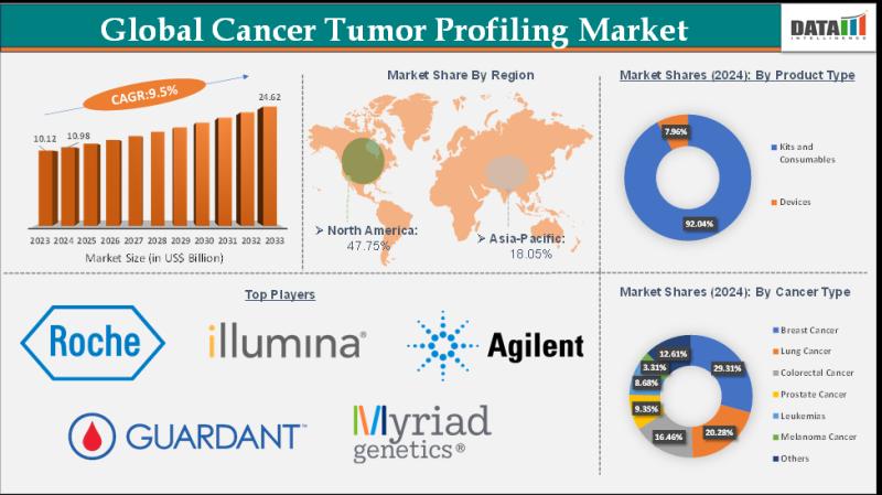 United States Cancer Tumor Profiling Market valuation $24.62 billion by 2033 - Exclusive Report by DatamIntelligence