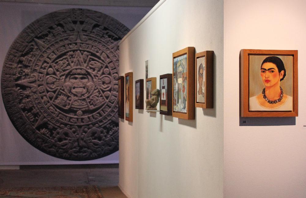 aztec Sunstone in Baden-Baden Frida Kahlo exhibition