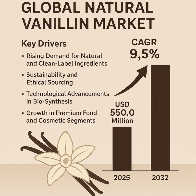 Natural Vanillin Market Set to Double by 2032, Driven by Clean-Label and Sustainable Ingredient Demand
