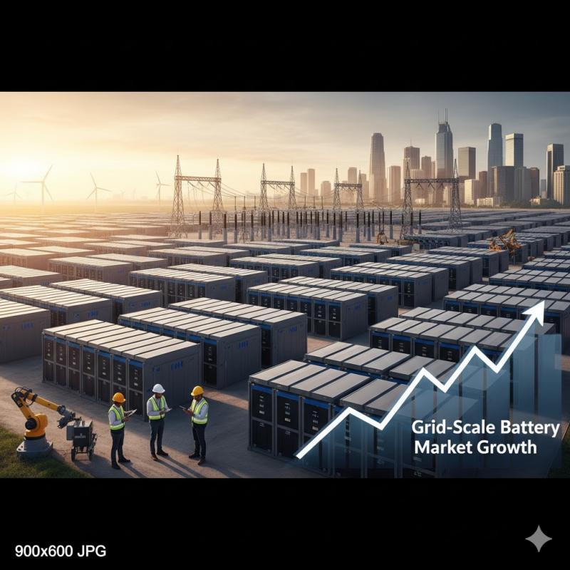 Grid-Scale Battery Market to Surpass USD 48.7 Billion by 2032 | DataM Intelligence