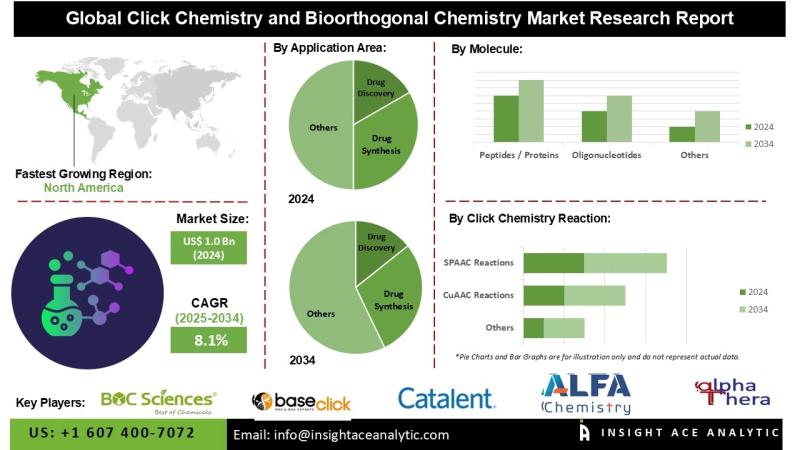 Click Chemistry and Bioorthogonal Chemistry Market Forecast Shows Rising Adoption in Pharmaceutical and Biotechnology Sectors