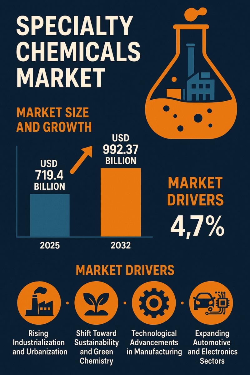 Global Specialty Chemicals Market to Witness Sustainable Growth and Innovation Through 2032