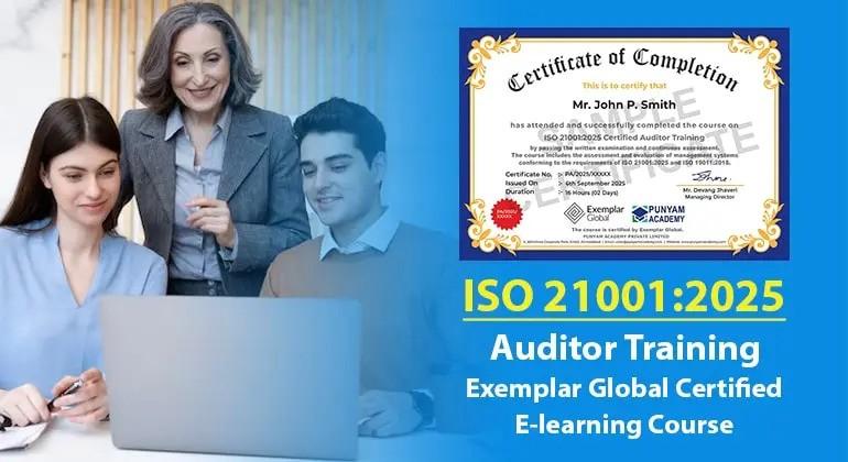 Punyam Academy Launches ISO 21001-2025 Certified Auditor