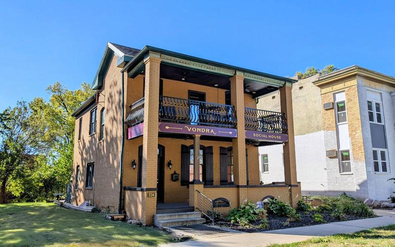 The exterior of Vondra Social House, a recipient of the 205 Isringhausen DRIVE Grant