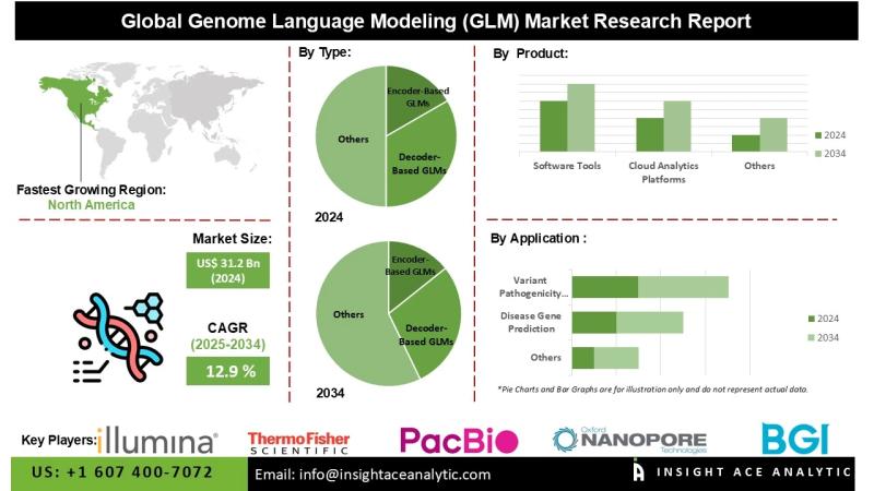 Genome Language Modeling (GLM) Market Forecast Shows Regional Growth in North America Europe and Asia Pacific