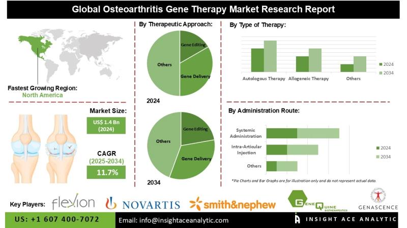 Osteoarthritis Gene Therapy Market Opportunities Supported by Viral and Non-Viral Vector Innovations
