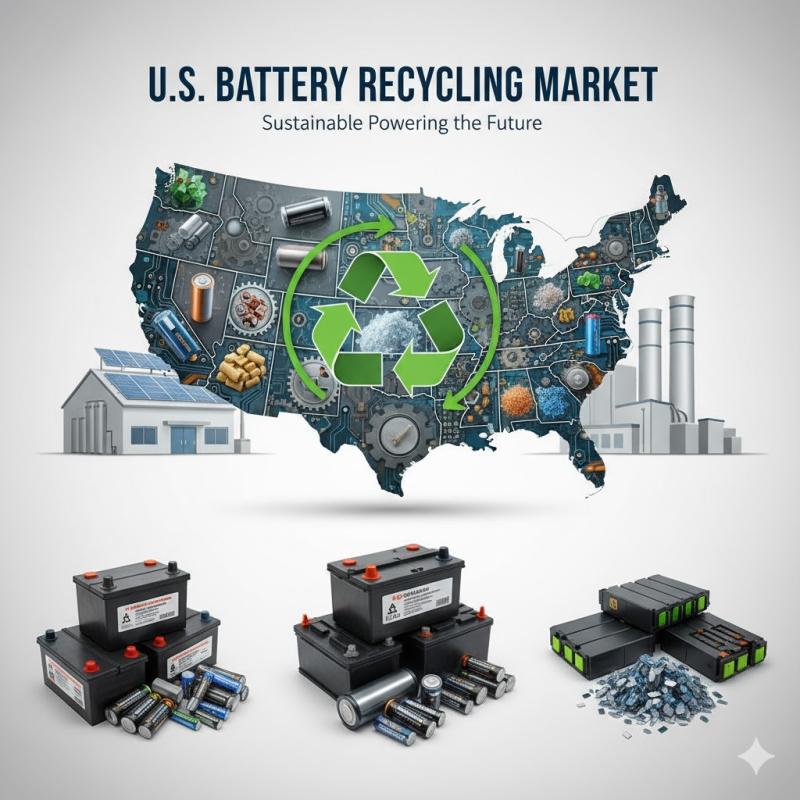 U.S. Battery Recycling Market to Reach USD 25.30 Billion by 2030, Driven by EV Growth and Sustainability Goals