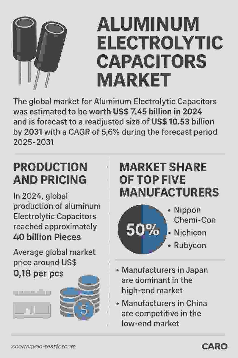 Aluminum Electrolytic Capacitors Market Grab Fabulous Growth and Opportunity (2025-2031) | Nippon Chemi-Con, Nichicon, Rubycon