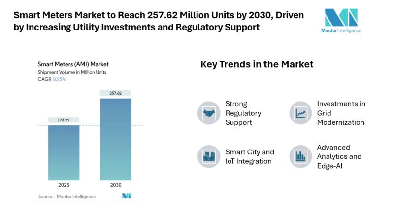 Smart Meters Market to Reach 257.62 Million Units by 2030, Driven by Increasing Utility Investments and Regulatory Support