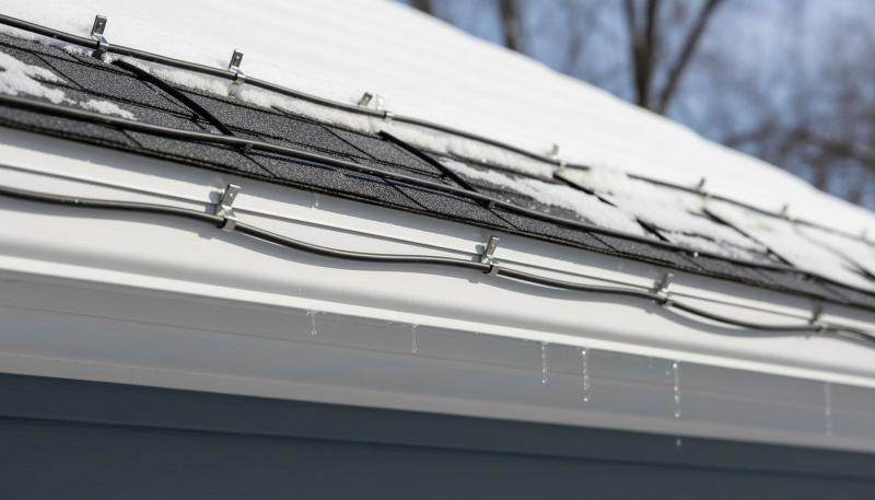 Dam Defenders roof and gutter heat cable installation in Greater Cleveland