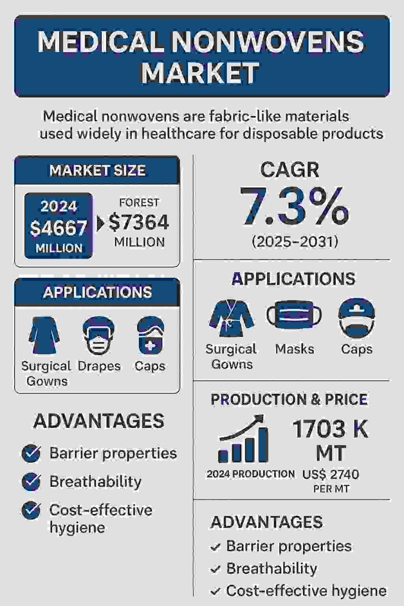 Medical Nonwovens Market Size, Share, Trends, Growth and Competitive Outlook 2025-2031 | Magnera, Kimberly-Clark, 3M, Ahlstrom