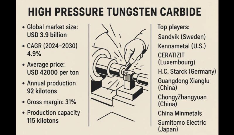 Global and U.S. High Pressure Tungsten Carbide Market Report, Published by QY Research.