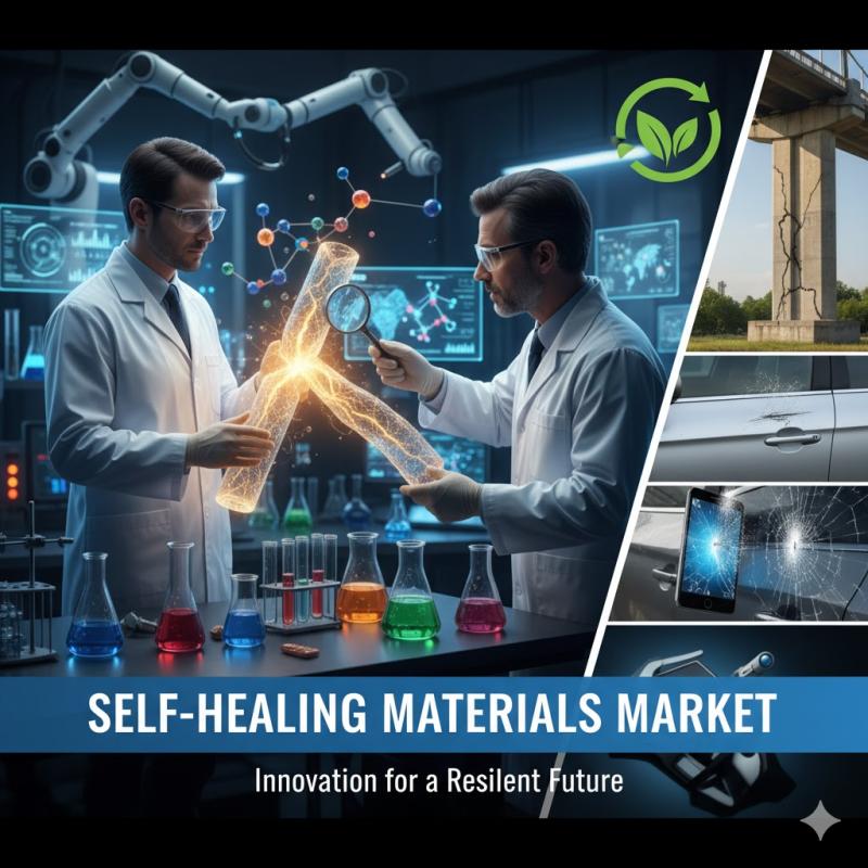 Self-Healing Materials Market to Reach USD 14.60 Billion by 2033, Growing at 21.1% CAGR