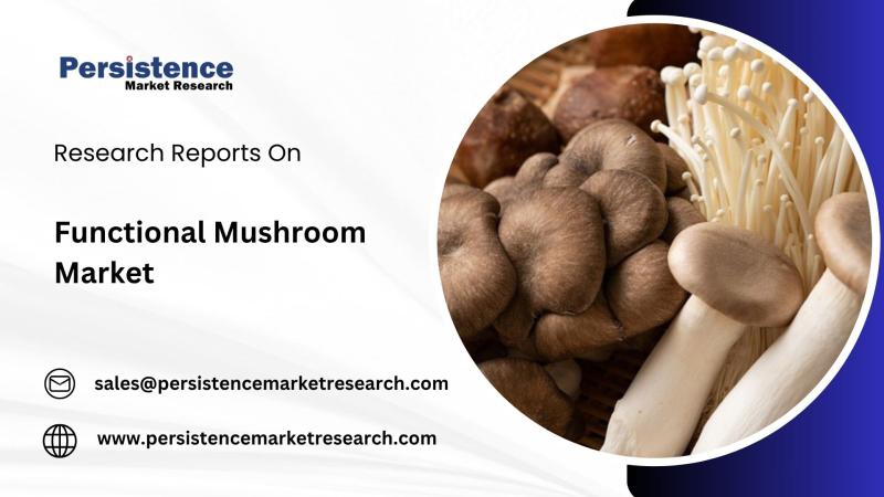 Functional Mushroom Industry Forecasted to Grow at a 7.3% CAGR, Surpassing USD 59.3 Billion by 2032