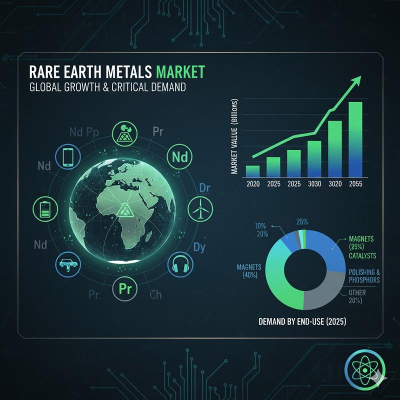 Rare Earth Metals Market to Reach USD 7.38 Billion by 2030, Growing at 6.2% CAGR - DataM Intelligence