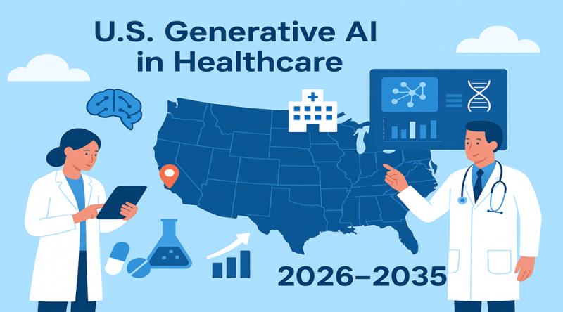 U.S. Generative AI in Healthcare Market Size 2035: Massachusetts Leads in Innovation, Regulation, and Market Leadership