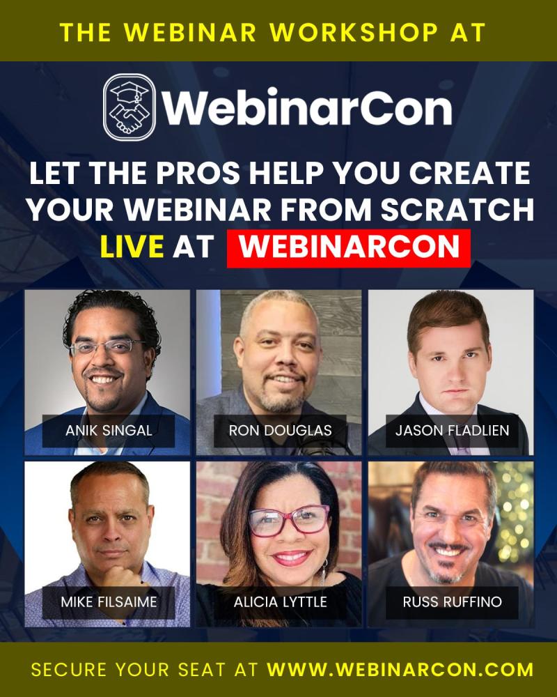 🎯 WebinarCon 3-Day Mastermind Nov 2025 40% OFF - The Ultimate Event for Webinar Entrepreneurs