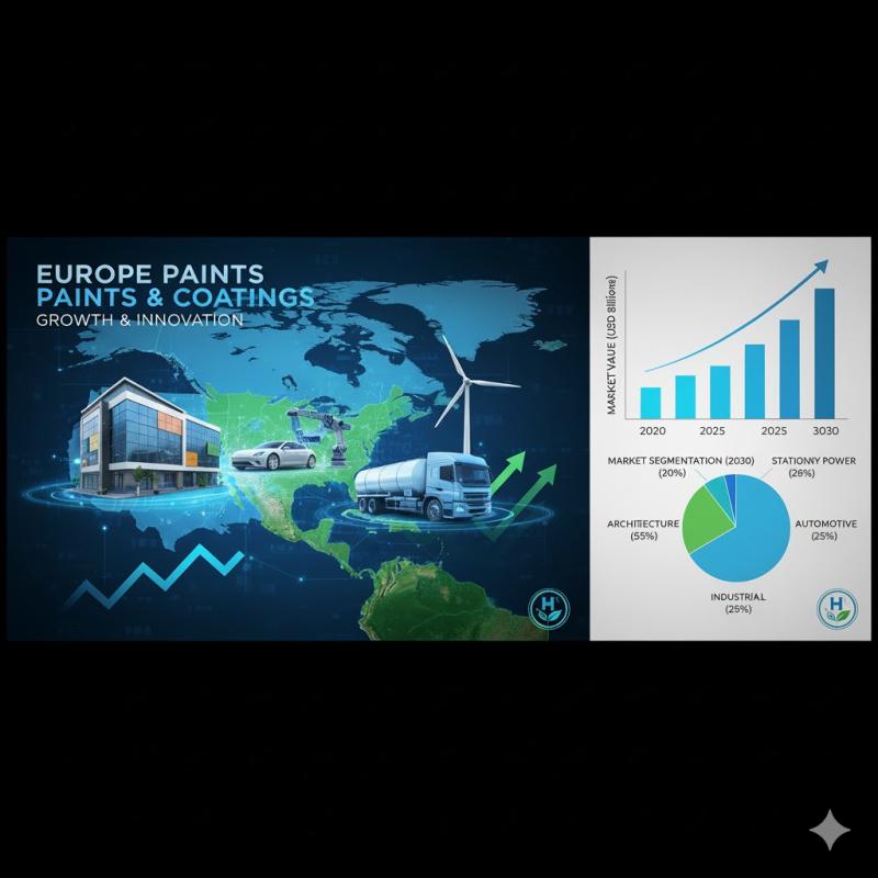 Europe Paints & Coatings Market to Reach USD 43.91 Billion by 2030 at 2.07% CAGR | DataM Intelligence