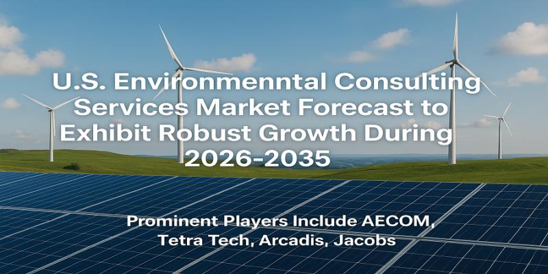 U.S. Environmental Consulting Services Market Forecast to Exhibit Robust Growth During 2026-2035 | Prominent Players Include AECOM, Tetra Tech, Arcadis, Jacobs