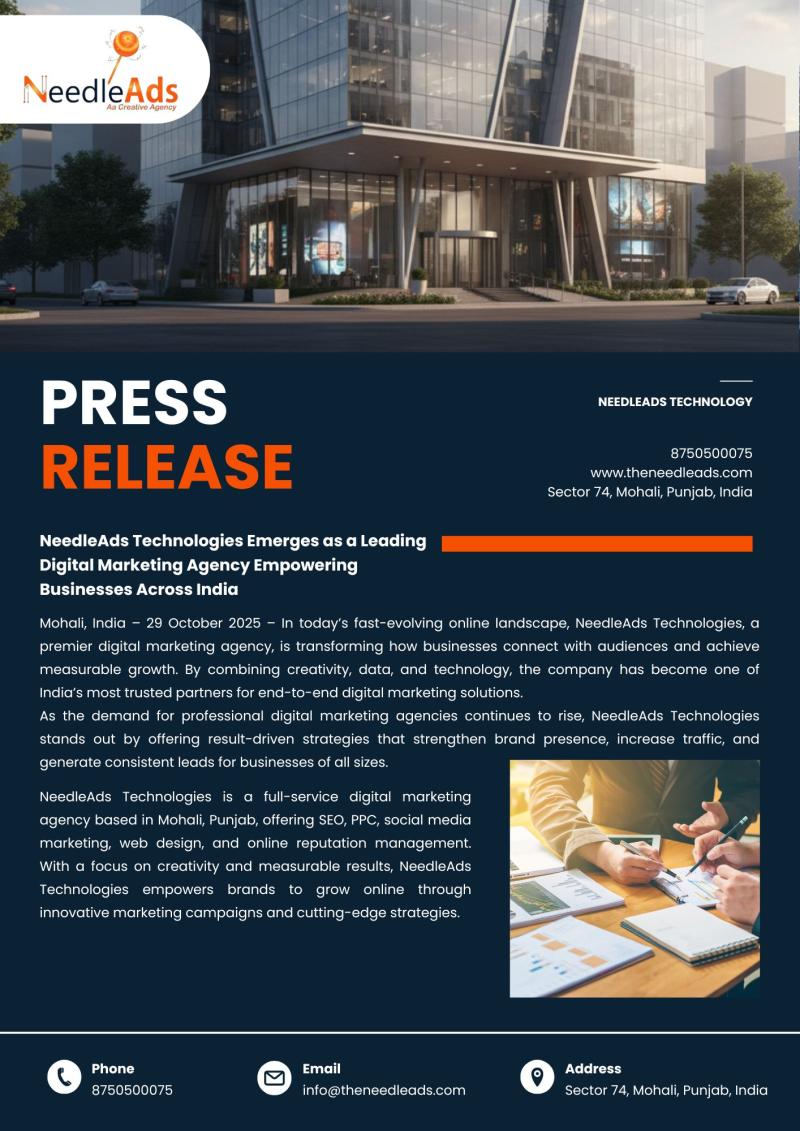 NeedleAds Technologies Emerges as a Leading Digital Marketing