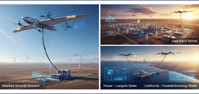 U.S Airborne Wind Energy Market Size: Texas Drives Innovation