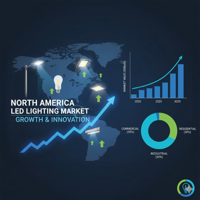 North America LED Lighting Market to Reach USD 10.41 Billion by 2022, Projected to Grow 8.8% CAGR Through 2030