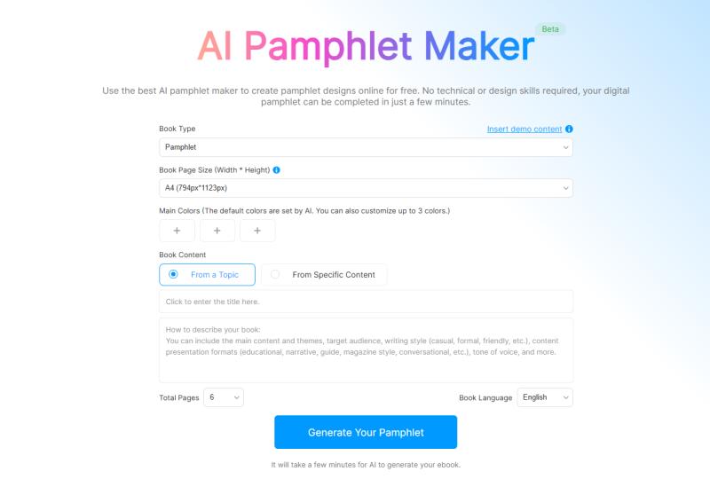 FlipHTML5 Launches an AI Pamphlet Generator for Smarter Marketing