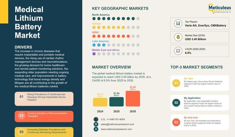 Medical Lithium Battery Market Size, Growth, and Insights (2025-2035)
