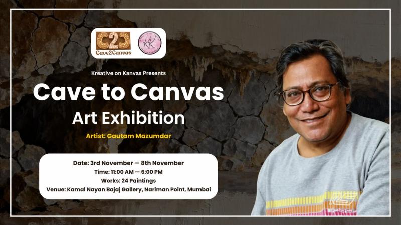 Cave to Canvas by Gautam Mazumdar Art Exhibition Bridging Ancient and Modern Expression