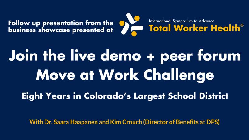 Recognized by the NIH, Move at Work helps organizations build healthier, more engaged, and focused teams