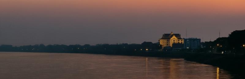 The Mekong River on the way to Vientiane