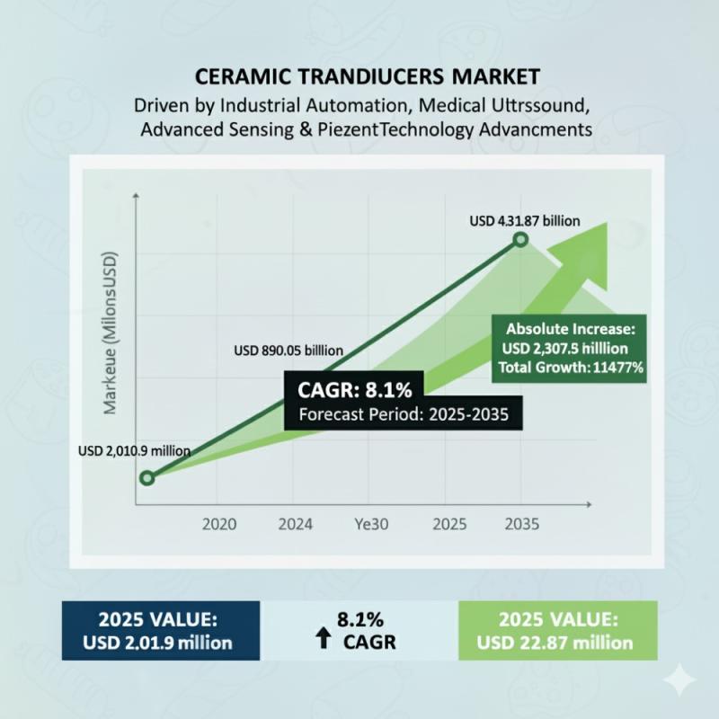 Ceramic Transducers Market to Surpass USD 4.3 million by 2035 -