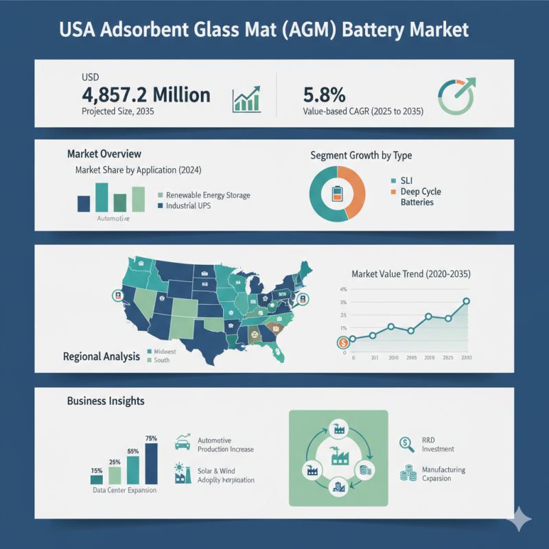 USA Adsorbent Glass Mat Battery Market Expands Significantly