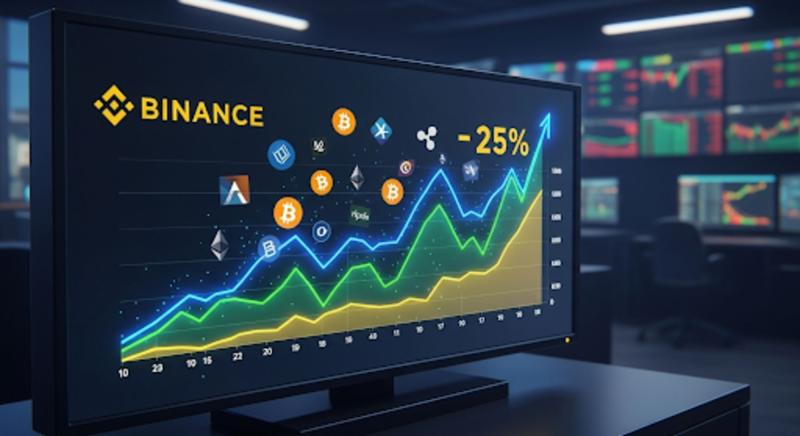Binance's quarterly trading volume surged 25%, with