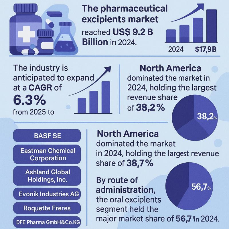 Pharmaceutical Excipients Market Outlook 2035 - Valued at USD