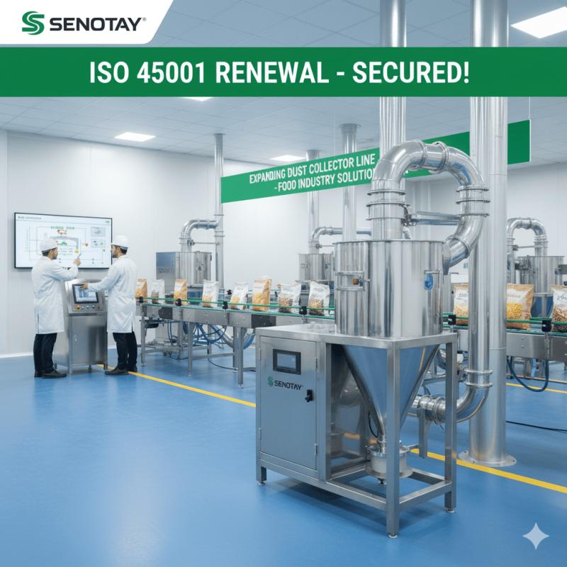 Senotay Secures ISO 45001 Renewal, Expands Dust Collector Line